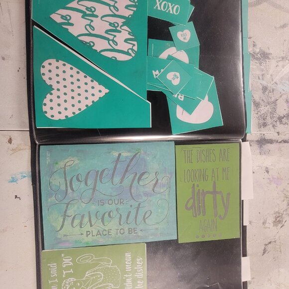 Bundle 3 ~ Reusable Silk Screen Stencils ~ 18 x 15 Binder~ Summer, Kitchen - Picture 11 of 16
